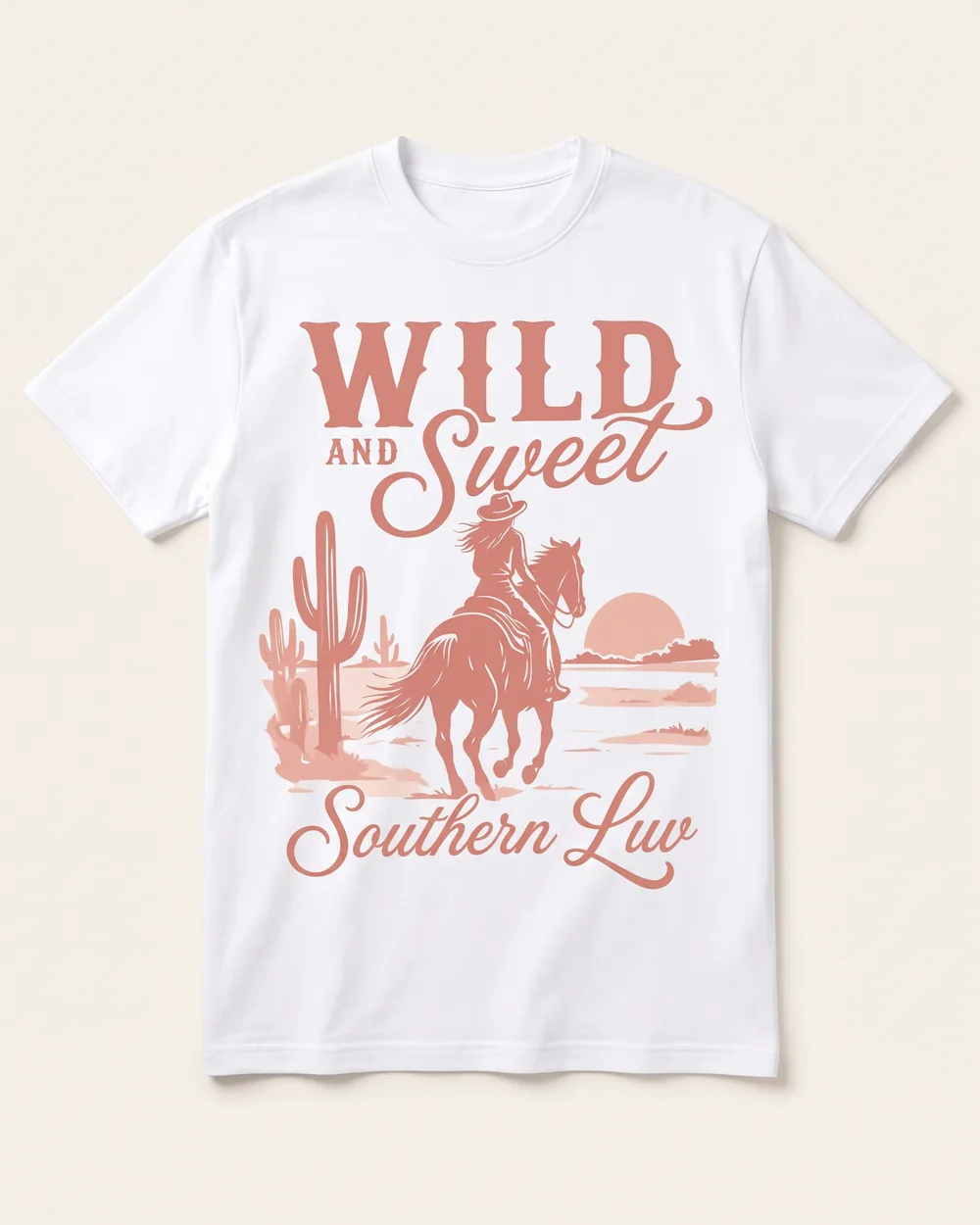 Wild and Sweet · Desert — white Southern Luv Clothing Co. tee