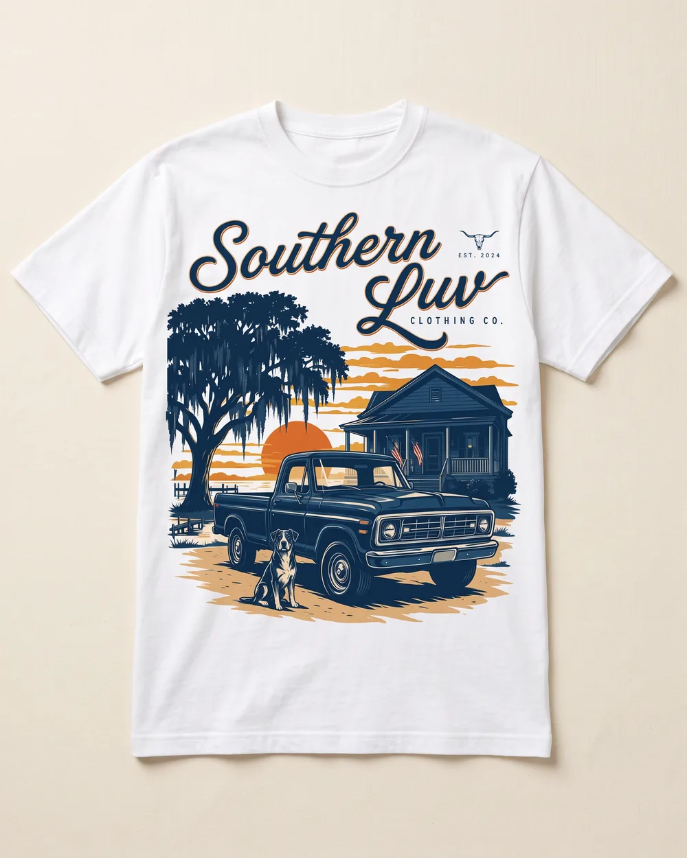 Southern Luv Homestead — white Southern Luv Clothing Co. tee